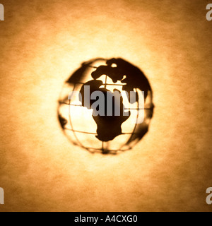 Globe Silhouette. Globe Earth Stock Photo