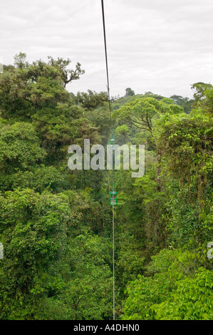 Primary rainforest from gondola at Rainforest Aerial Tram, Valle Central & Highlands, Costa Rica Stock Photo