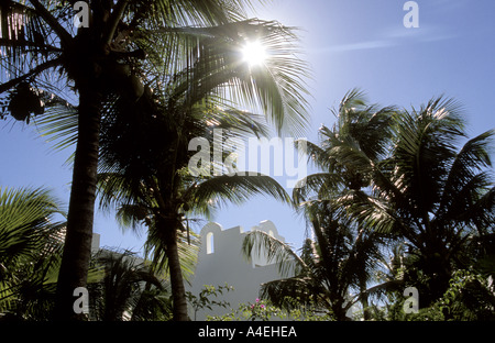 hotel grounds at the resort of cap juluca on the caribbean island of anguilla Stock Photo
