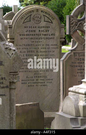 Eleanor Rigby gravestone Stock Photo