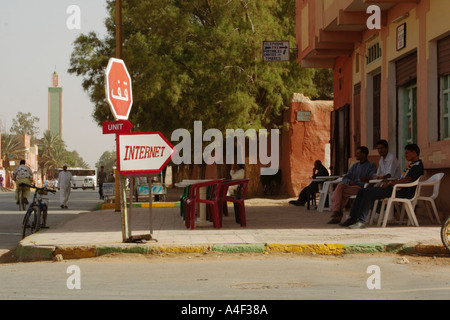 Internet service in Erfoud Morocco Stock Photo