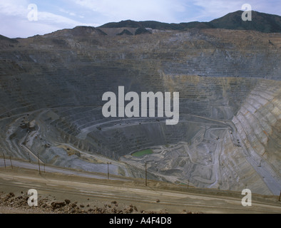 Bingham Canyon Mine near Salt Lake City in Utah USA Stock Photo