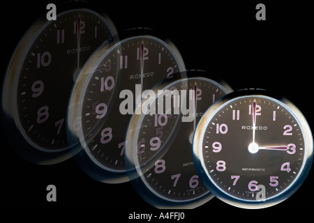 clock faces of time. Stock Photo