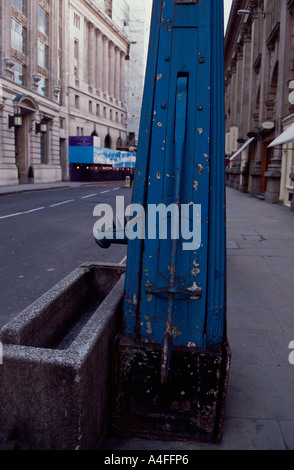 Disused well in Cornhill, London, EC3 Stock Photo