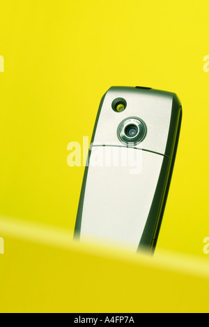 Mobile telephone phone with camera Mobiltelefon mit Kamera Stock Photo