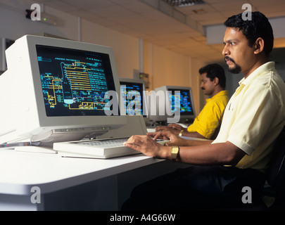 Indian Engineer at Work Stock Photo