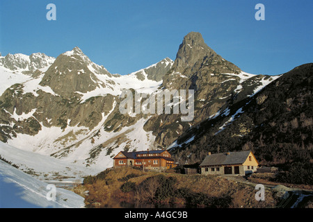 Hut Chata pri Zelenom Plese High Tatras Slovakia Stock Photo