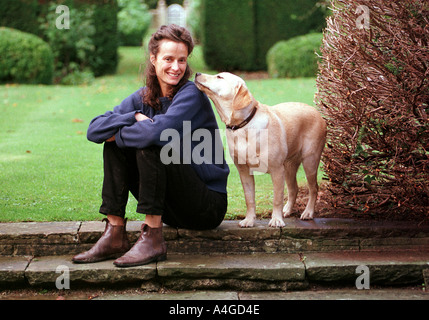 THE GARDEN OF THE MARCHIONESS OF WORCESTER TRACY WARD AT HOME IN BADMINTON GLOUCESTERSHIRE UK Stock Photo