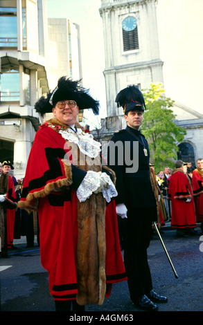 London Lord Mayors Show Lord Mayor and Pageantmaster Dominic Reid Stock Photo