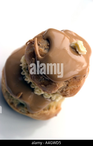 french delicious religieuse patisserie Stock Photo