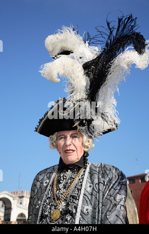 Noblewoman at the carnival in Venice, Italy Stock Photo