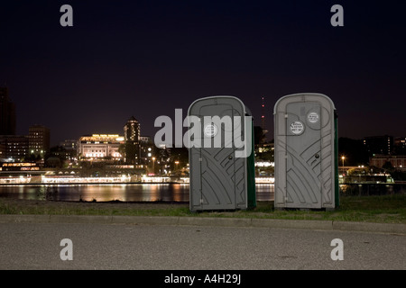 Portable toilets, Hamburg, Germany