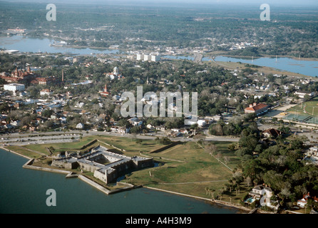 Aerial view of St Augustine Florida USA Stock Photo