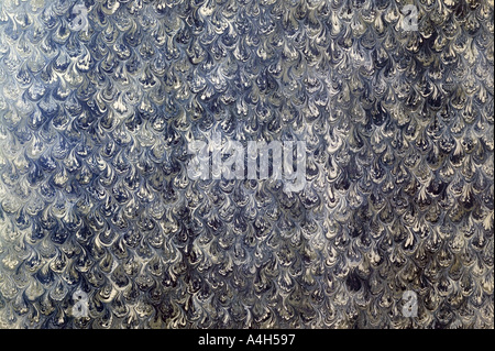 Close up of abstract patterns made on handmade paper Stock Photo