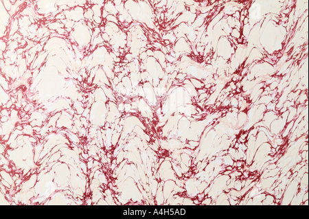 Close up of abstract patterns made on handmade paper Stock Photo