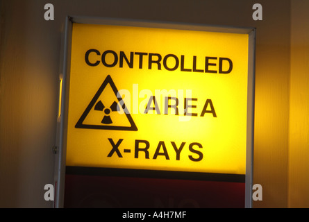 hospital x-ray sign Stock Photo