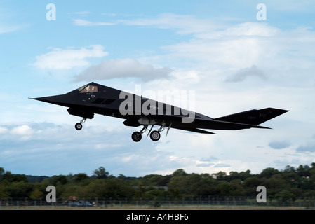 Lockheed Martin F 117A Nighthawk Stealth Fighter at the IAT 2004 Stock Photo