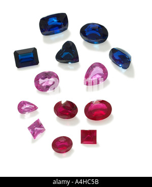 Sapphire gemstones Stock Photo