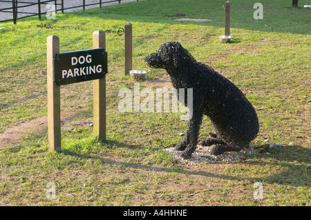 Dog Parking Stock Photo