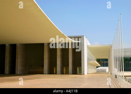 Portuguese Pavillion in Lisbon at the site of Expo 98 Stock Photo