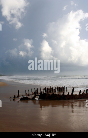 WRECK OF THE SS DICKY UNDER STORMY SKIES VERTICAL BAPDA10014 Stock ...
