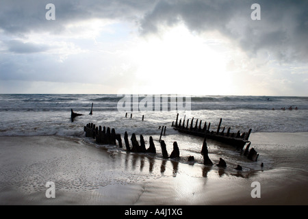 WRECK OF THE SS DICKY UNDER STORMY SKIES VERTICAL BAPDA10014 Stock ...