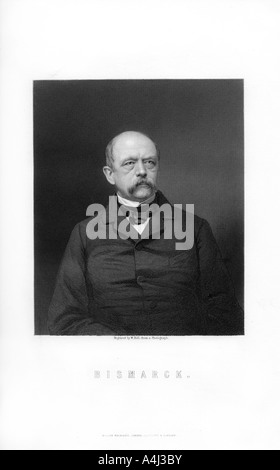 Otto von Bismarck, Duke of Lauenburg, German statesman, 1893.Artist: W Holl Stock Photo