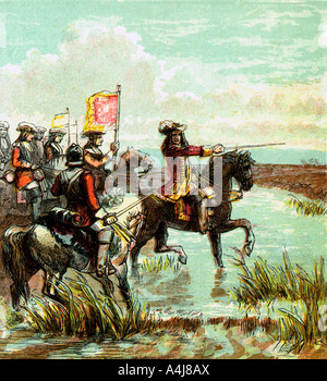 William III at the Battle of the Boyne, 1690. King William III of ...