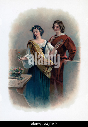 'Florizel and Perdita', 1891. Artist: Unknown Stock Photo