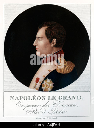 Emperor Napoleon Bonaparte, (1769-1821), 1912.Artist: N Bertrand Stock Photo