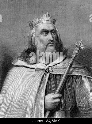 King Clotaire II of the Franks, (19th century).Artist: Weber Stock Photo