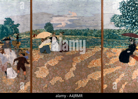 Edouard Vuillard、【Le Soir au Jardin】 1200px-Édouard_Vuillard_-