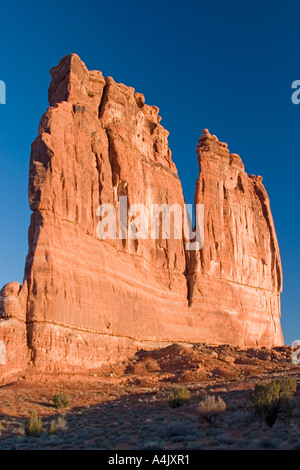 Tower of Babel Arches National Park Stock Photo