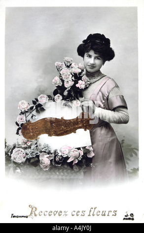 French Postcard, c1900. Artist: Unknown Stock Photo