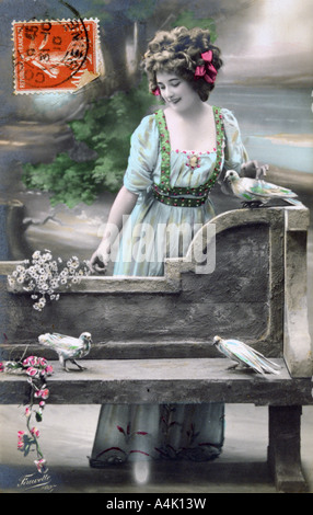 French postcard, c1900. Artist: Unknown Stock Photo