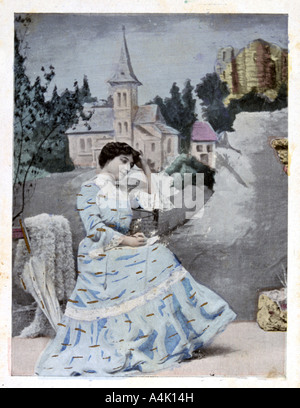 French postcard, c1900. Artist: Unknown Stock Photo