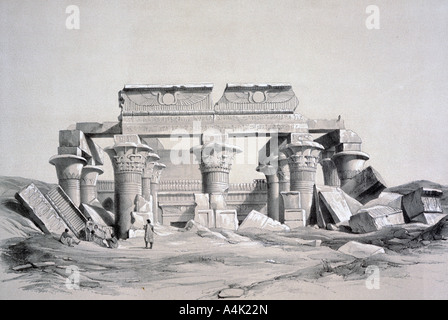 'Koom-Ombos', Egypt, 1843. Artist: George Moore Stock Photo