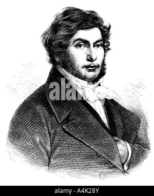 Jean-François Champollion, (1790-1832), 1881. Artist: Gaston Maspero Stock Photo