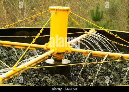 tricking filter in a sewage treatment works Stock Photo