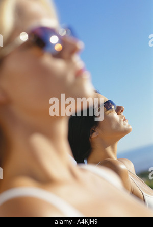 Young women tanning Stock Photo