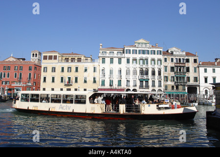 Actv Vaporetto Boat - Public Transport In Venice, Italy Stock Photo - Alamy