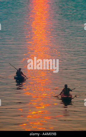 Sunset Kayak on Spa Creek Annapolis Maryland Stock Photo