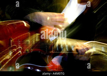 Guitar live close up Stock Photo