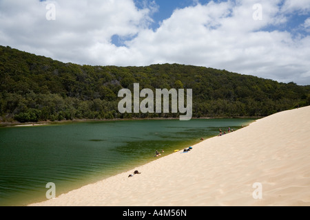 Lake Wabby - Fraser Island, Queensland, AUSTRALIA Stock Photo