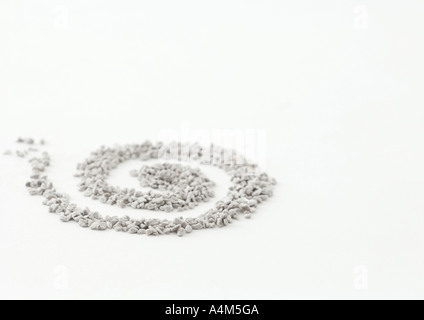 Gravel in spiral shape Stock Photo