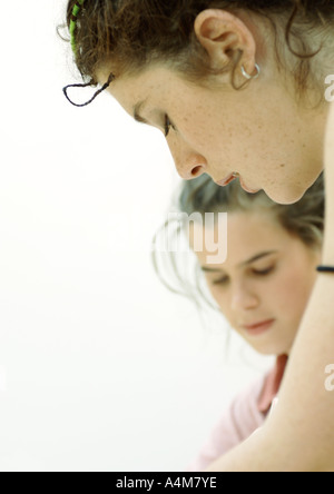 Two young women Stock Photo