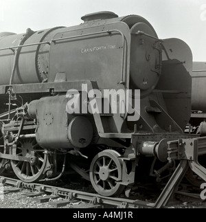 Scrapped  Steam Locomotive at Lostock Hall Depot on August 4 1968. Stock Photo