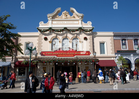 The Disneyland Story Opera House Main Street Disneyland Hong Kong Stock Photo