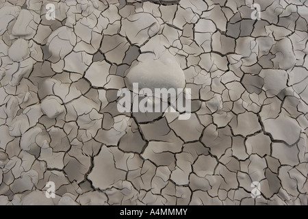 Mud cracks ou fentes de dessication (Drôme 26 - France). Stock Photo