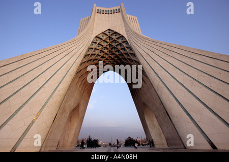 The Azadi Tower, or King Memorial Tower, marks the entrance to the ...
